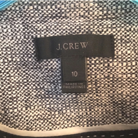 🎈J. Crew lined suit jacket, size 10. Navy and grey. - Picture 5 of 10